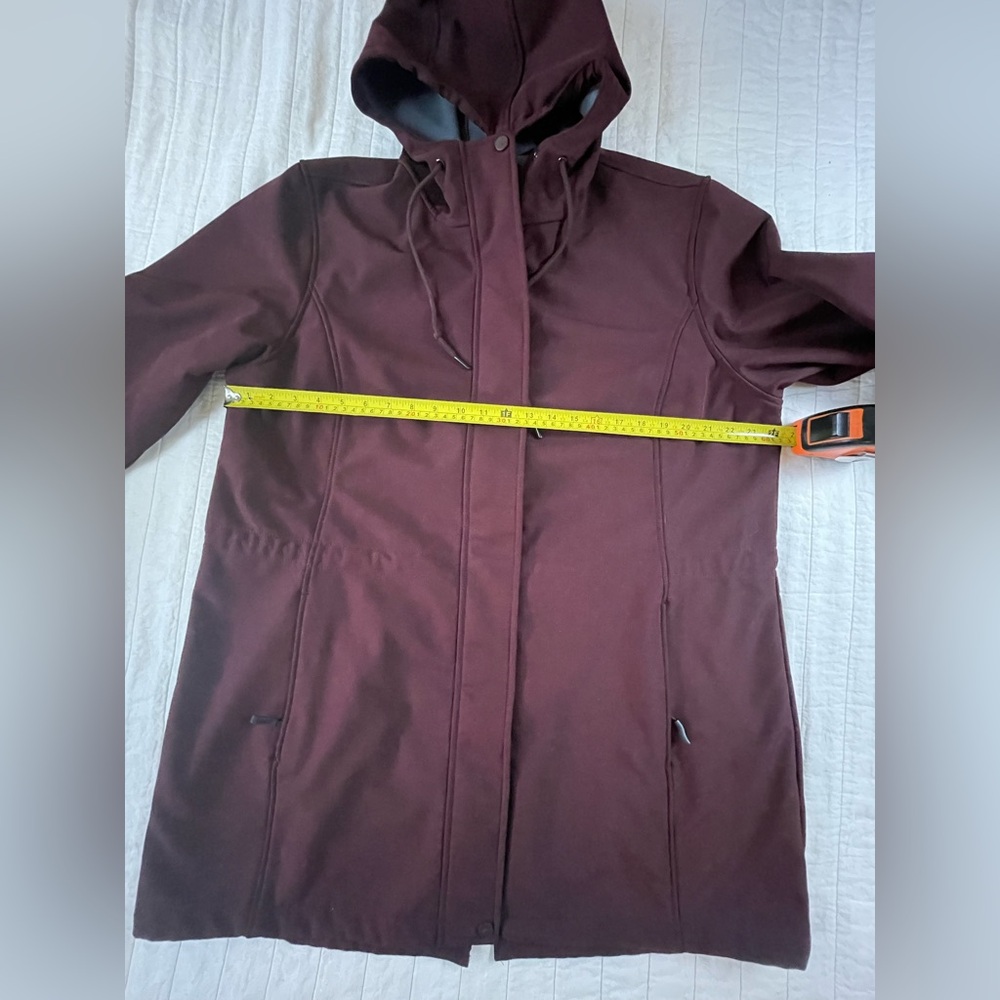 Outdoor Ventures Fleece Lined Women's Burgundy Hooded Coat XXL - Picture 5 of 11